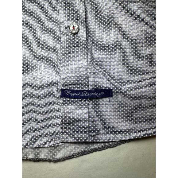 English Laundry Dress Shirt Mens Size Small Button Up Long Sleeve - Picture 4 of 10